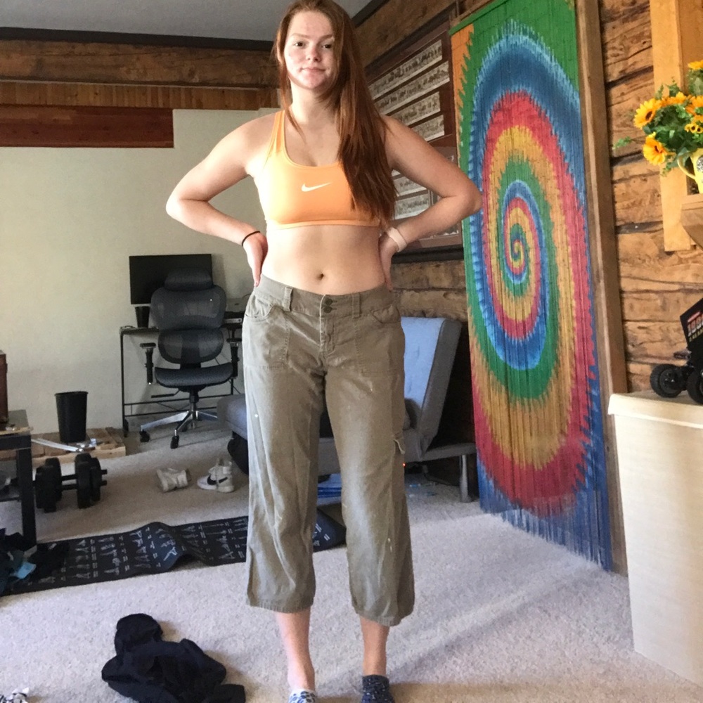 Green cargo pants